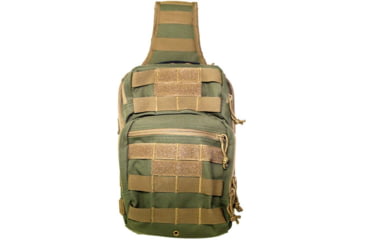 Image of VISM Sling Utility Bag, Green/Tan Trim, CVSUB3025GT