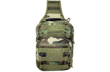 Image of VISM Sling Utility Bag, Woodland Camo, CVSUB3025WC
