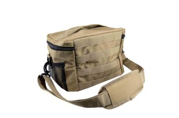 Image of VISM Small Insulated Cooler Lunch Bag With Molle/Pal Webbing, Tan CVKOLS3022T