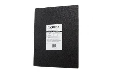 Image of Vism UHMWPE Flat Rectangular Cut 11x14in Level IIIA Hard Ballistic Plate/Pistol Caliber Protection, Black BUDF1114