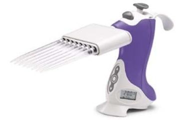 Image of Vistalab Ovation BioNatural Multichannel Electronic Pipettors, Variable Volume, VistaLab 1060-0850