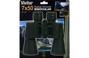 Image of Vivitar Classic Series 7x 50mm Porro Rubber Armor/Full-Size Binoculars