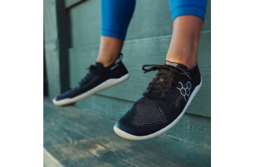 Image of Vivobarefoot Geo Racer Knit Road Running Shoes - Womens, Obsidian, 38, 202054-0138