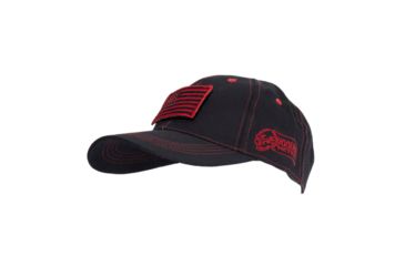 Image of Voodoo Tactical Classic Cap With Flag Embroidery, Black/red - 20-9354086000