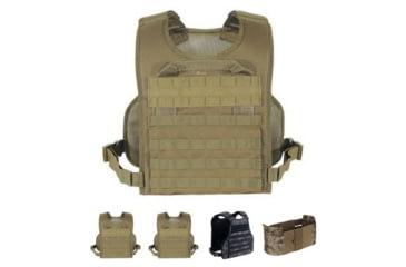 Image of Voodoo Tactical Lightweight Tactical Plate Carrier, Black, Coyote, OD Green, Urban Digital, VTC