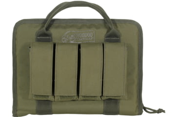 Image of Voodoo Tactical Pistol Case w/ Mag Pouches, OD Green, 25-0017004000
