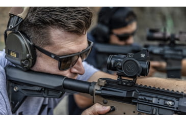 Image of Vortex Banshee Sunglasses, Black/Amber, Gold Mirror, EBA-BKA-GL