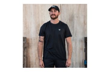 Image of Vortex Day Rucker Performance T-Shirt - Mens, Black Heather, Extra Large, 120-01-BLHXL