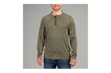 Image of Vortex Northern Heights Henley Long Sleeve - Mens, Forest, 2X, 220-19-FOR2X