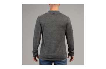 Image of Vortex Northern Heights Henley Long Sleeve - Mens, Grey Heather, Large, 220-19-GHTL