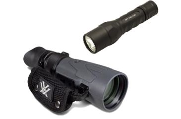 Image of Vortex Recon 10x50 R/T Rangefinding Tactical Spotting Scope w/ Surefire 6PX Tactical LED Flashlight 
