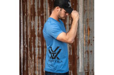 Image of Vortex Side Hustle Logo Short Sleeve T-Shir t- Mens, Royal Heather, Medium, 119050-ROH-M