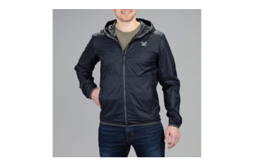 Image of Vortex Storm Silencer Full Zip Rain Breaker Jacket - Mens, Black, Small, 121-43-BLKS