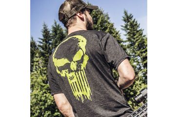 Image of Vortex Toxic Spine Chiller Short Sleeve T-Shirt, Vintage Black, 2XL, TSC-2XL