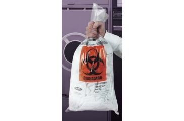 Image of VWR Autoclavable Biohazard Bags, 1.5 mil 14220-018 Clear Bags, Plain