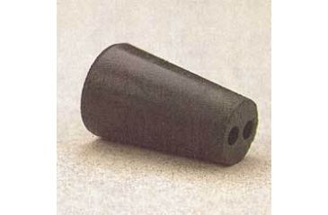 Image of VWR Black Rubber Stoppers, Two-Hole 3--M292