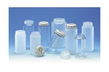 Image of VWR Centrifuge Bottles with Caps, Spherical-Bottom BMP-CE-900 Polypropylene Bottle With Screw Cap