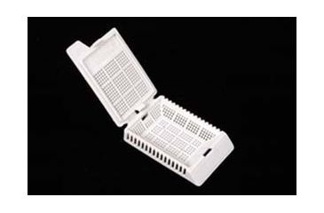 Image of VWR Histology Cassettes Biopsy Cassette With Hinged Plastic Covers White, Pack of 500, VWR-580-1