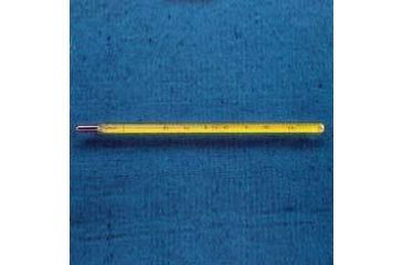 Image of VWR Incubator Safety Thermometers 30266T Mercury-Filled, Yellow Back Glass