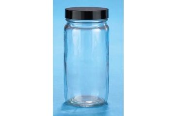 Image of VWR Straight-Sided Glass Jars, Wide Mouth VW5510858C81 Bulk Packs With Unattached Caps In Bags