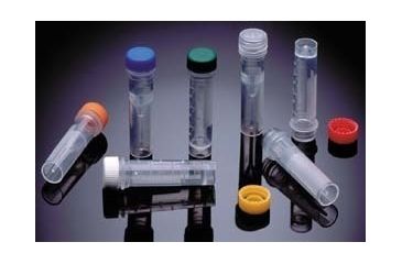 Image of VWR SuperClear Screw Cap Microcentrifuge Tubes 3651-875-000 Sterile Tubes With Attached Natural-Color Caps