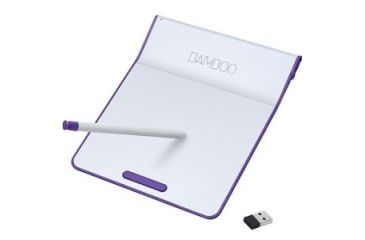 Image of Wacom Bamboo Pad Wireless,Purple CTH300U