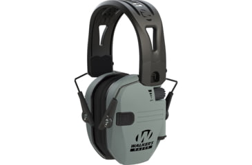 Image of Walkers Razor Tacti-Grip Series Electronic Ear Muffs, 23 dB NRR, Battleship Grey, GWP-RSEMRH-BGY
