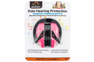 Image of Walkers GWP-CRPAS-PK Razor Compact 24 DB Over The Head Pink Women/Youth