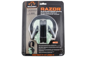 Image of Walkers GWP-RSEM-SGN Razor Slim Electronic Muff 23 DB Over The Head Polymer Sag