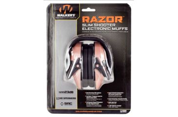Image of Walkers GWPRSEMRSG Razor Slim Electronic Earmuff 23 DB Rose Gold