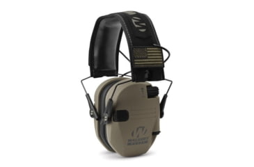 Image of Walkers Razor Slim Electronic Muff, 23 dB, FDE, American Flag, GWP-RSEMPAT-FDE