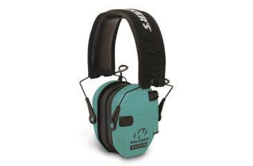 Image of Walkers Razor Slim Shooter Folding Electronic Ear Muff, 23 dB NRR, Light Teal GWP-RSEM-LTL