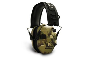 Image of Walkers Razor Slim Shooter Folding Electronic Ear Muff, 23 dB NRR, Multicam Camo/Tan GWP-RSEM-MCC