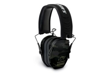 Image of Walkers Razor Slim Shooter Folding Electronic Ear Muff, 23 dB NRR, Multicam Camo/Grey GWP-RSEM-MCCG
