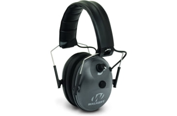 Image of Walkers Single Mic Electronic Ear Muffs, 22 dB NRR, Black, GWP-WLK1MEM
