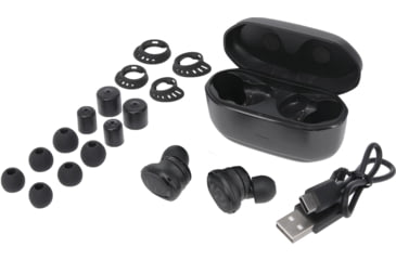 Image of Walkers Suppressor Bluetooth Earbuds Hearing Amplifier, 25dB, 1 Pair, Black, OSFM, GWP-SUPR-BT