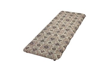 Image of Wenzel 4in Single Neverflat Fabric Air Pad, Brown Geo, 74.5 in x 55 in x 4 in 8301518