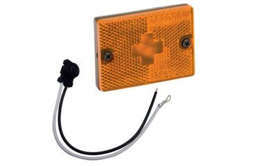 Image of Wesbar Sidemarker Clearance Light w/18" Pigtail - Amber 37036