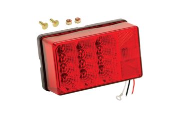 Image of Wesbar x 6" Waterproof LED 7-Function, Right/Curbside w/3 Wire 90 deg Pigtail Trailer Light 4" 34982