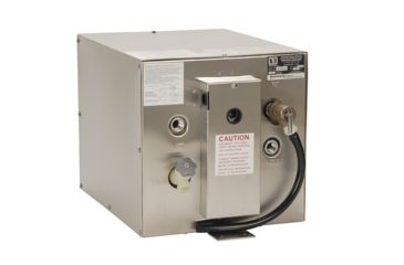 Image of Whale Marine Seaward 6 Gallon Hot Water Heater w/Rear Heat Exchanger - Stainless Steel - 240V - 1500W 68948