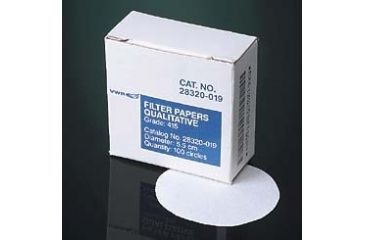 Image of VWR Grade 415 Filter Paper, Pack of 100, Qualitative, Crepe, 28320-201