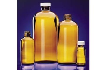 Image of Wheaton Bottle Round Amber 32OZ CS30 W216870