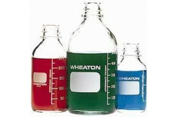 Image of Wheaton Media Bottles, Graduated, Wheaton 219437 Without Cap
