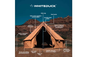 Image of White Duck Regatta Bell Tent, Water Repellent, Desert Red, 20ft, WD-RBT-23