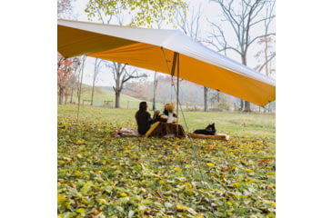 Image of White Duck Sunshade Tarp 330 w/ Poles, 13ft x 13ft/4 x 4 m, SS-4x4-WR