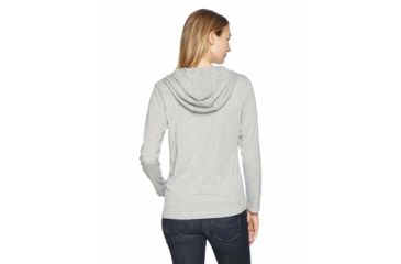 Image of White Sierra Bug Free Jersey Full Zip Hoody - Womens, Heather Gray, Small, B2501W-Heather Gray - HGR-SMALL