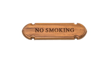 Image of Whitecap "No Smoking" Name Plate Teak 50763