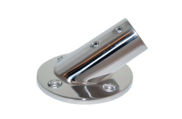 Image of Whitecap O.D. 30 Round Base SS Rail Fitting 7/8" 44628