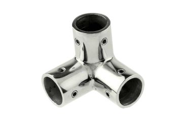 Image of Whitecap O.D. SS 3-Way Corner Fitting 7/8" 44661
