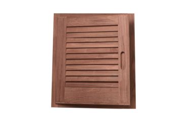 Image of Whitecap Teak Louvered Door &amp; Frame - Left Hand - 15" x 15" 50667